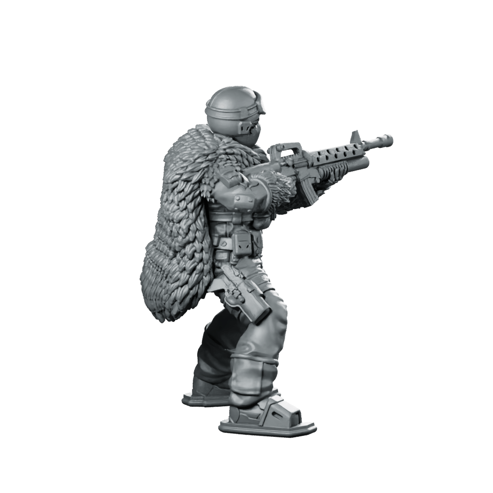 Cobra Snow Serpent Trooper 1 Miniature Winter Sci - Fi - Papsikels Miniatures - We Print Miniatures