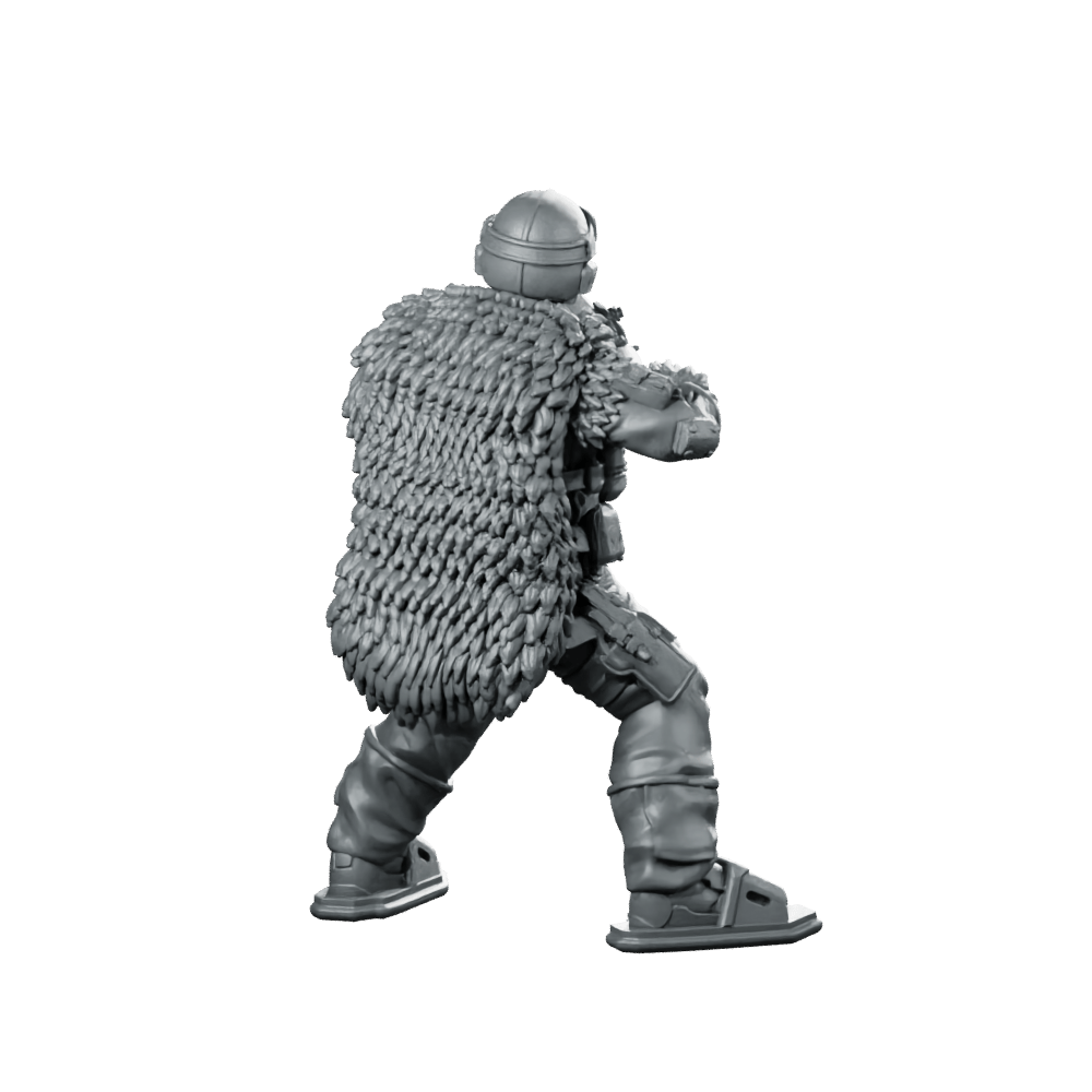 Cobra Snow Serpent Trooper 1 Miniature Winter Sci - Fi - Papsikels Miniatures - We Print Miniatures