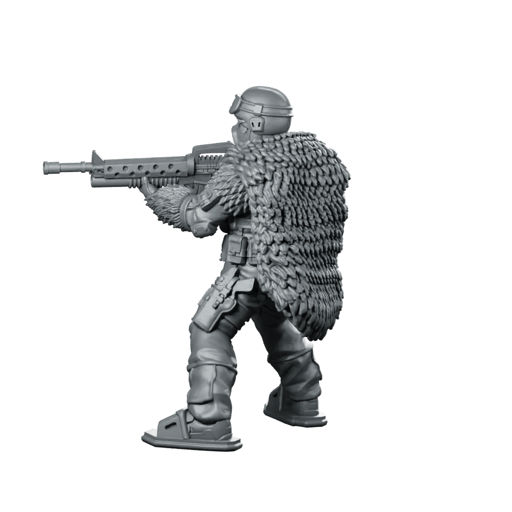 Cobra Snow Serpent Trooper 1 Miniature Winter Sci - Fi - Papsikels Miniatures - We Print Miniatures