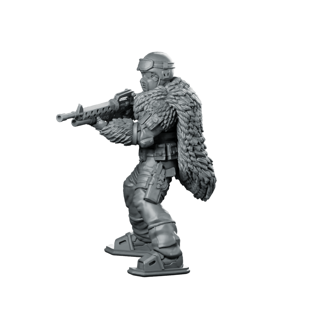 Cobra Snow Serpent Trooper 1 Miniature Winter Sci - Fi - Papsikels Miniatures - We Print Miniatures