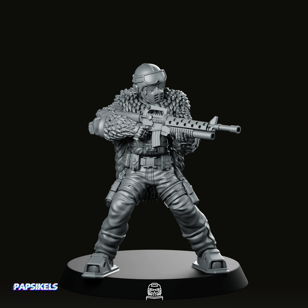 Cobra Snow Serpent Trooper 1 Miniature - Papsikels Miniatures - We Print Miniatures