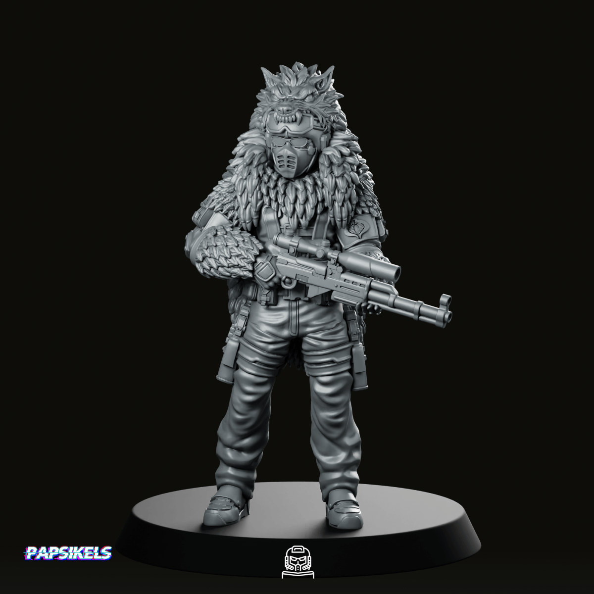 Cobra Snow Serpent Trooper 2 Miniature - Papsikels Miniatures - We Print Miniatures