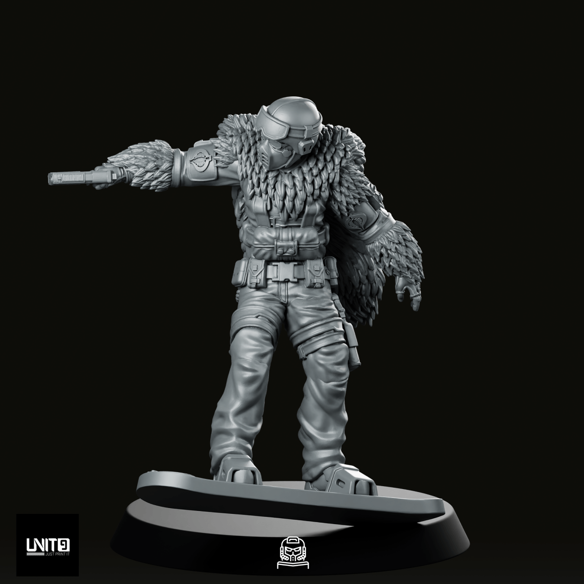 Cobra Snow Serpent Trooper 4 Miniature - Unit9 - We Print Miniatures