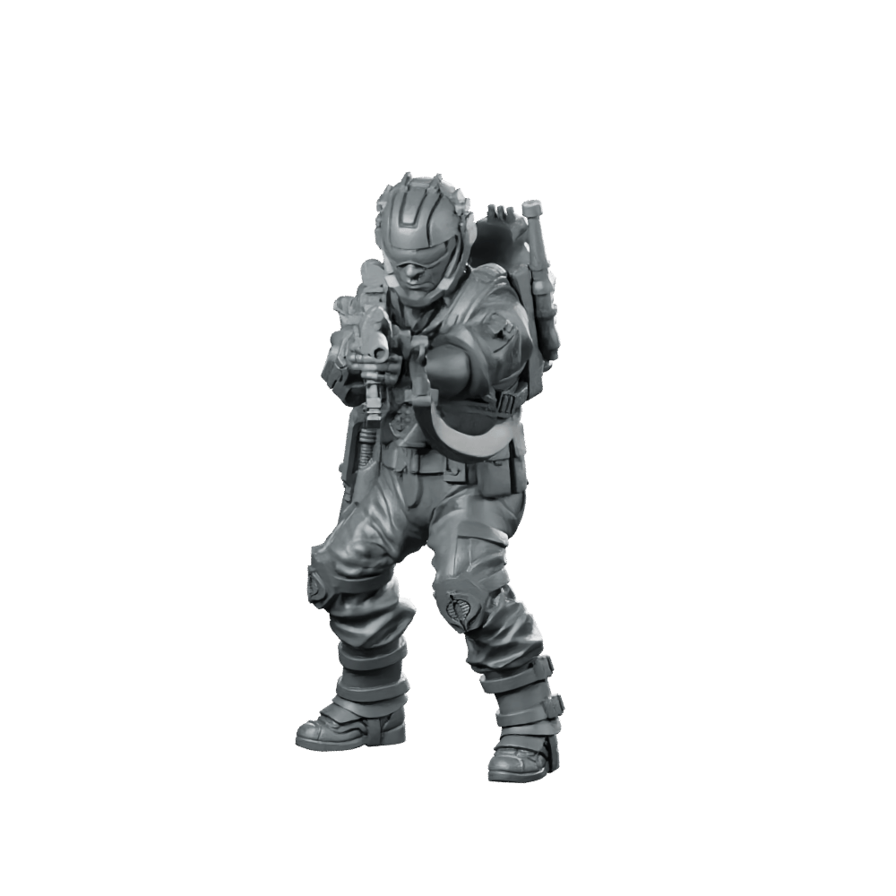 Cobra Tele Viper Trooper 1 Miniature Rifle - Papsikels Miniatures - We Print Miniatures