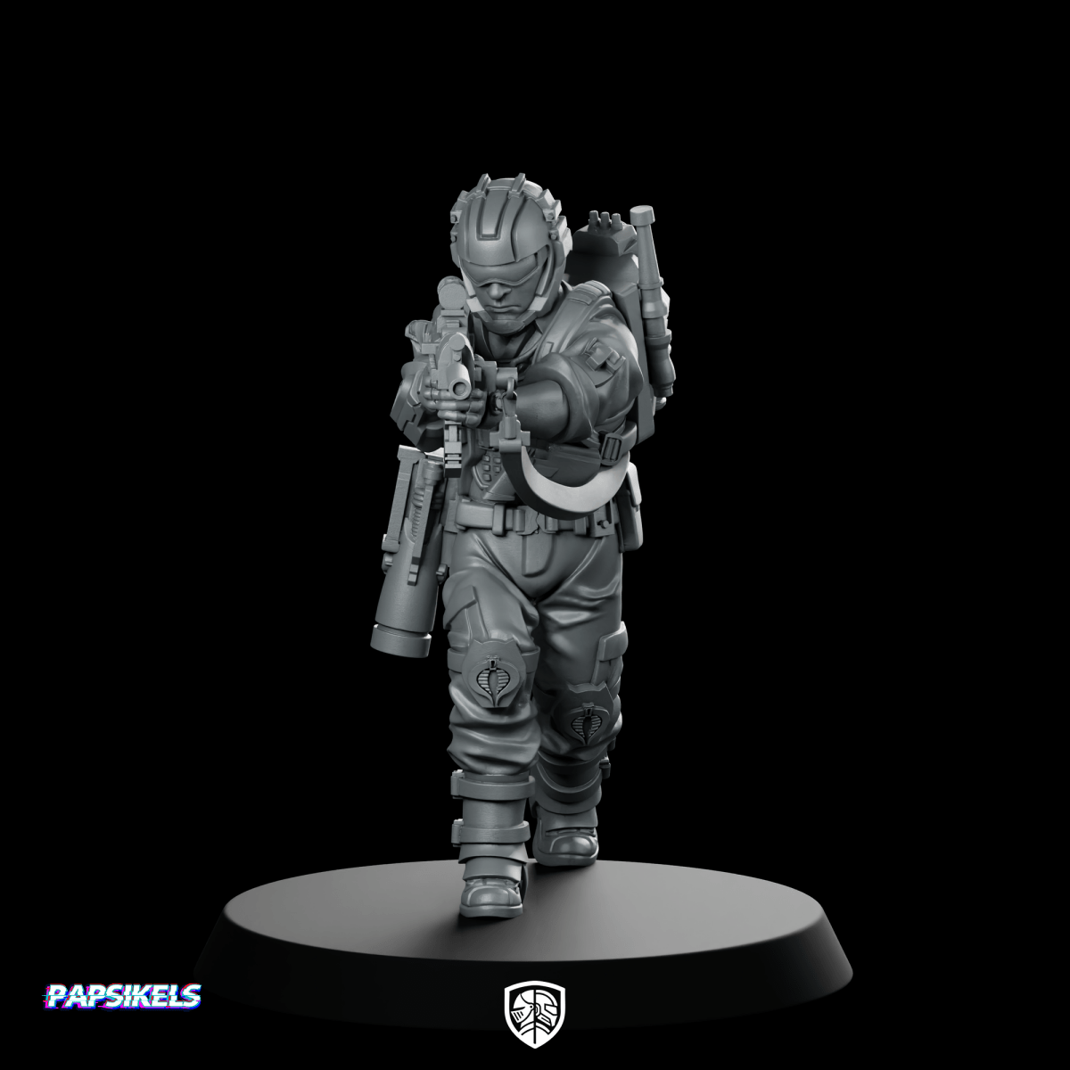 Cobra Tele Viper Trooper 5 Miniature Cobra - Papsikels Miniatures - We Print Miniatures