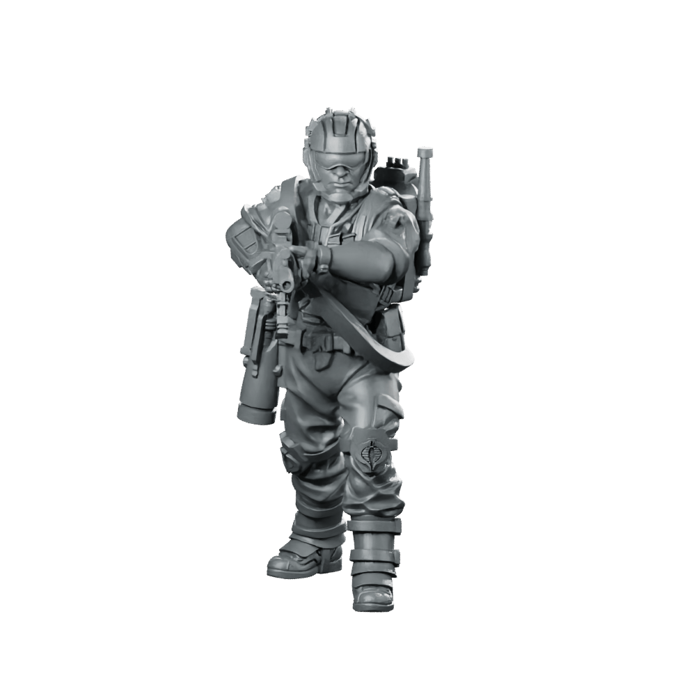 Cobra Tele Viper Trooper 6 Miniature Cobra - Papsikels Miniatures - We Print Miniatures