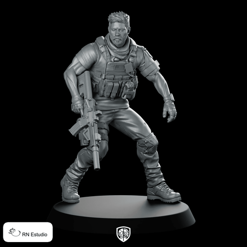 COD Alex Warzone Miniature Tactical Soldier Operator - RN Estudio - We Print Miniatures