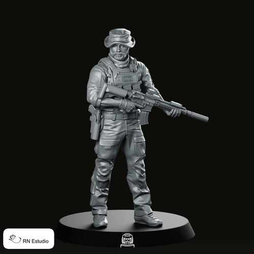 COD Captain Price Miniature - RN Estudio - We Print Miniatures