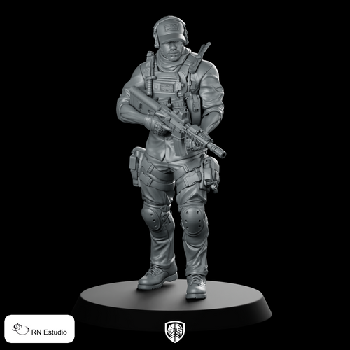 COD Gaz Warzone Miniature Tactical Modern Soldier