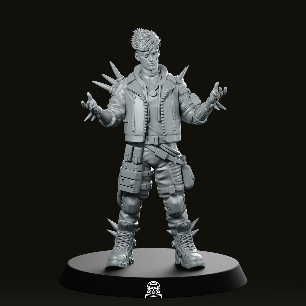 Code Crack 01 Cyberpunk Miniature - Unit9 - We Print Miniatures