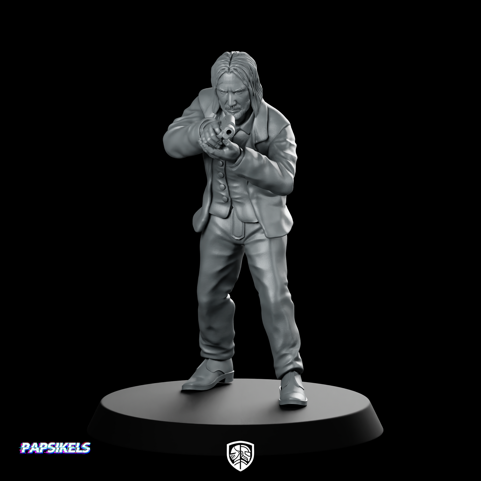 Code Name John Winter Miniature Cyberpunk Pistol Agent