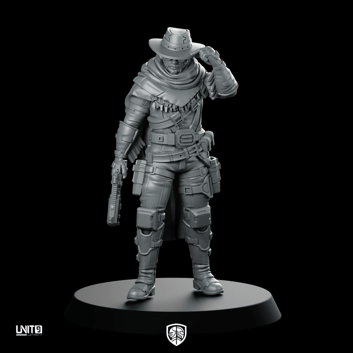 Cole Last Pull Ardent v2 Miniature Cyberpunk Gunslinger