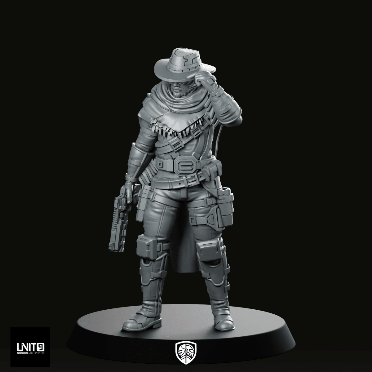 Cole Last Pull Ardent v2 Miniature - Unit9 - We Print Miniatures