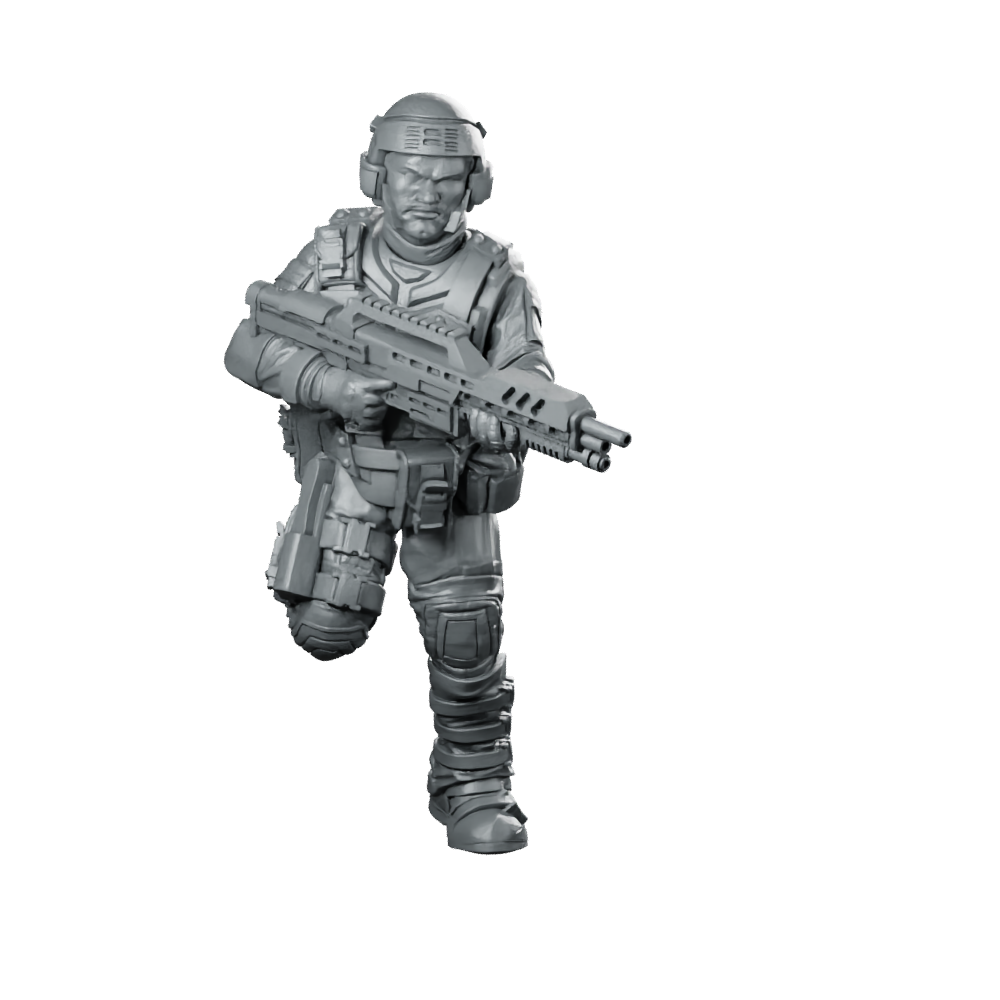 Steven Terodaktailjun Punks Miniature Heavy Armoured Gunner Miniature 360 Spin 01