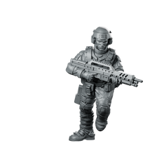 Colonial Agile Infantry Private Roger Dodger Assault Miniature 360 Spin 01