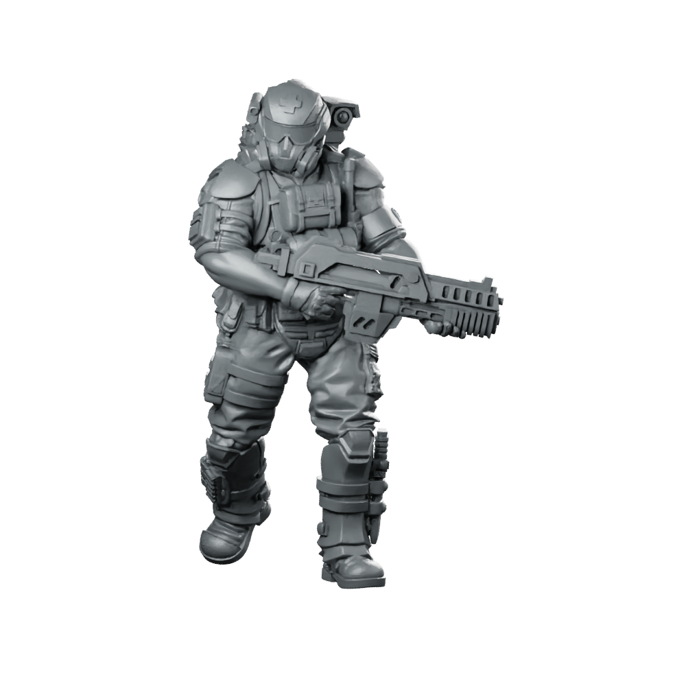 Colonial Marine Combat Medic 1 Combat Medic Miniature 360 Spin 01