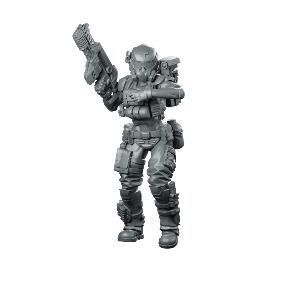 Colonial Marine Combat Medic 4 Combat Medic Miniature 360 Spin 01