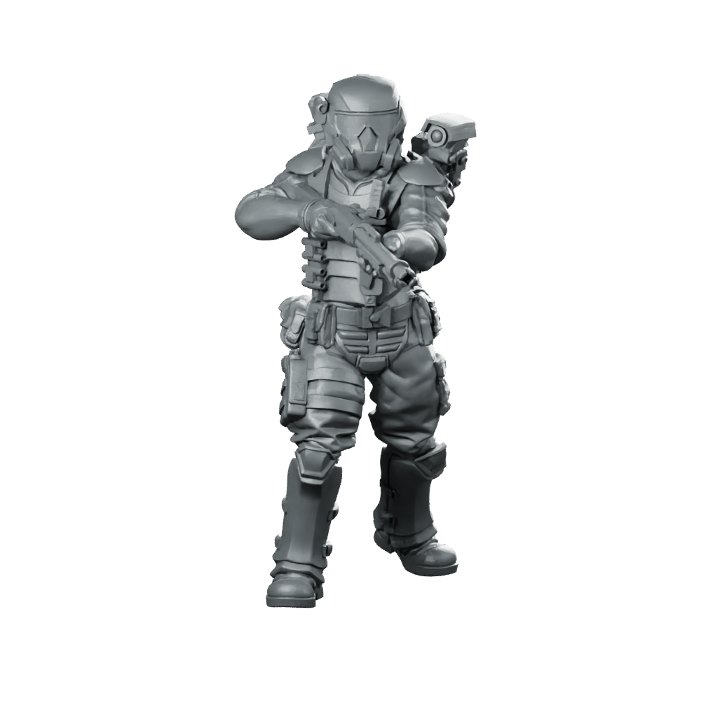Colonial Marine Specialist Miniature Tactical Rifleman Naval - Papsikels Miniatures - We Print Miniatures