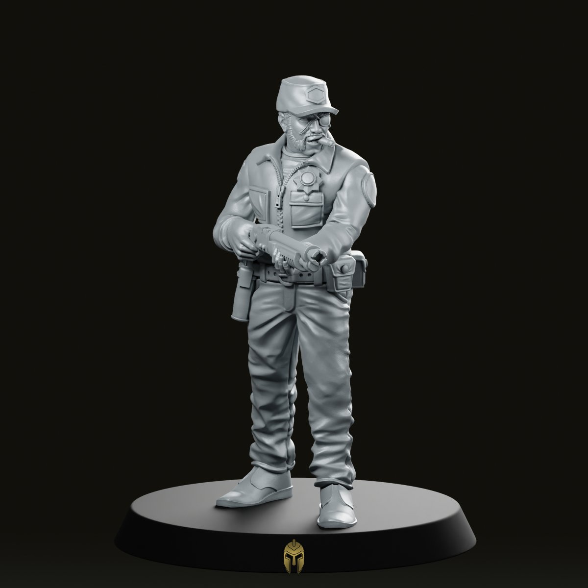 Colonial Marshal James Hunt Miniature - Papsikels Miniatures - We Print Miniatures