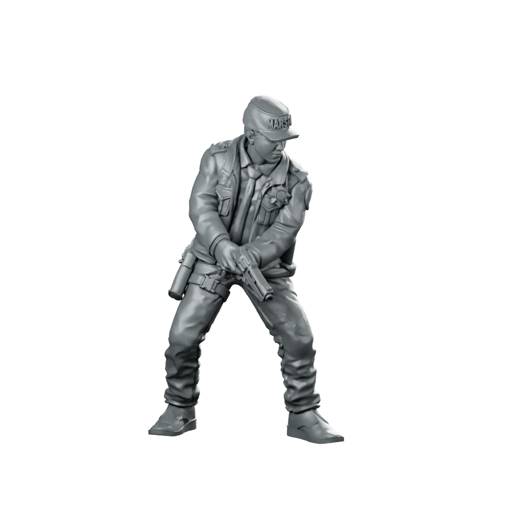 Colonial Marshal Pete Pedro Miniature Sci-Fi Lawman Miniature 360 Spin 01