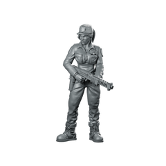 Colonial Marshal Rachel Coopers Miniature Sci-Fi Riflewoman Miniature 360 Spin 01