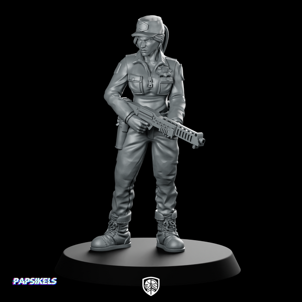 Colonial Marshal Rachel Coopers Miniature Sci-Fi Riflewoman