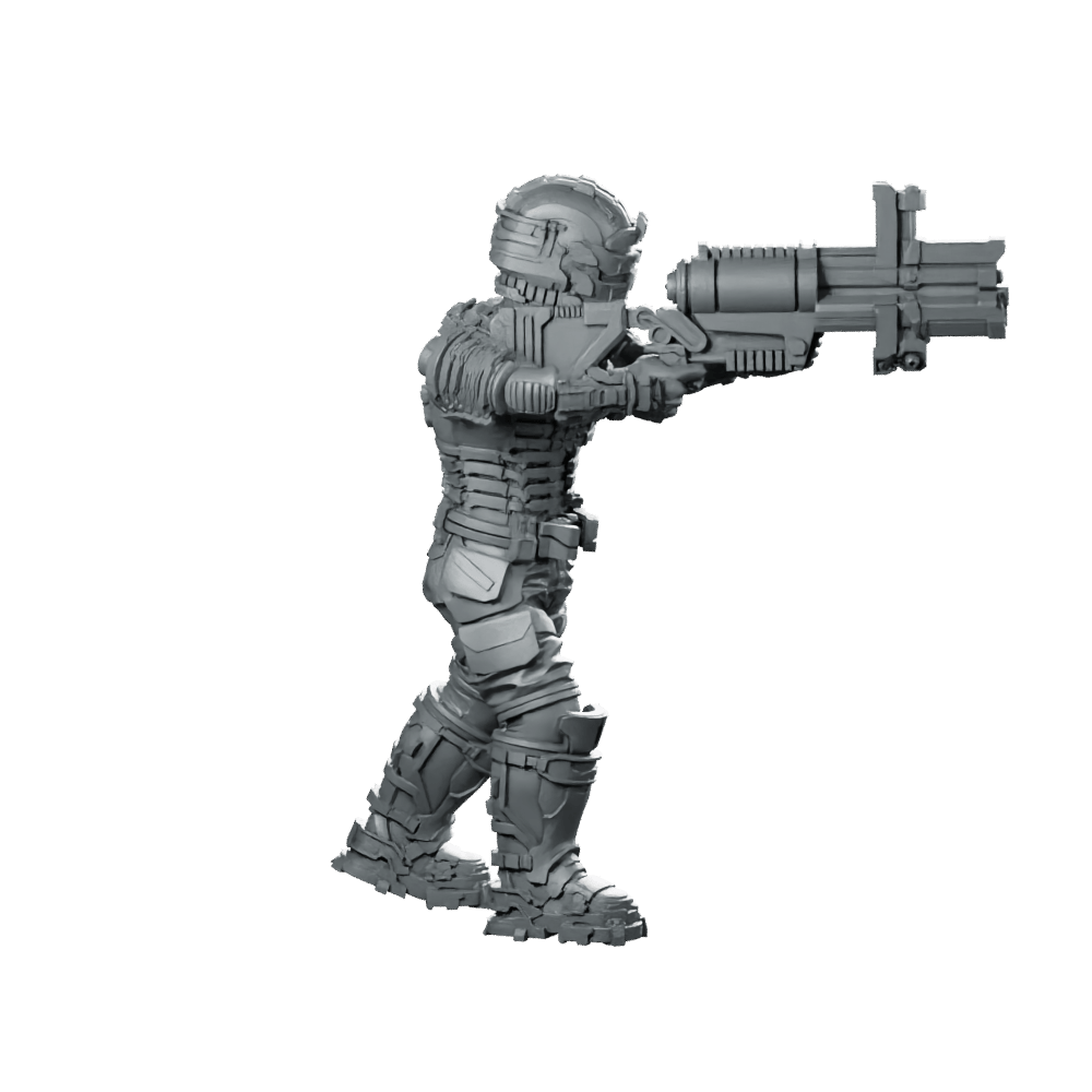 Colonial Space Combat Engineer 10 Miniature Armored Trooper - Papsikels Miniatures - We Print Miniatures