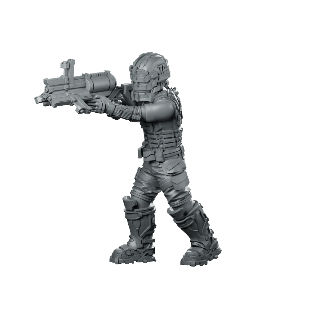 Colonial Space Combat Engineer 10 Miniature Armored Trooper - Papsikels Miniatures - We Print Miniatures