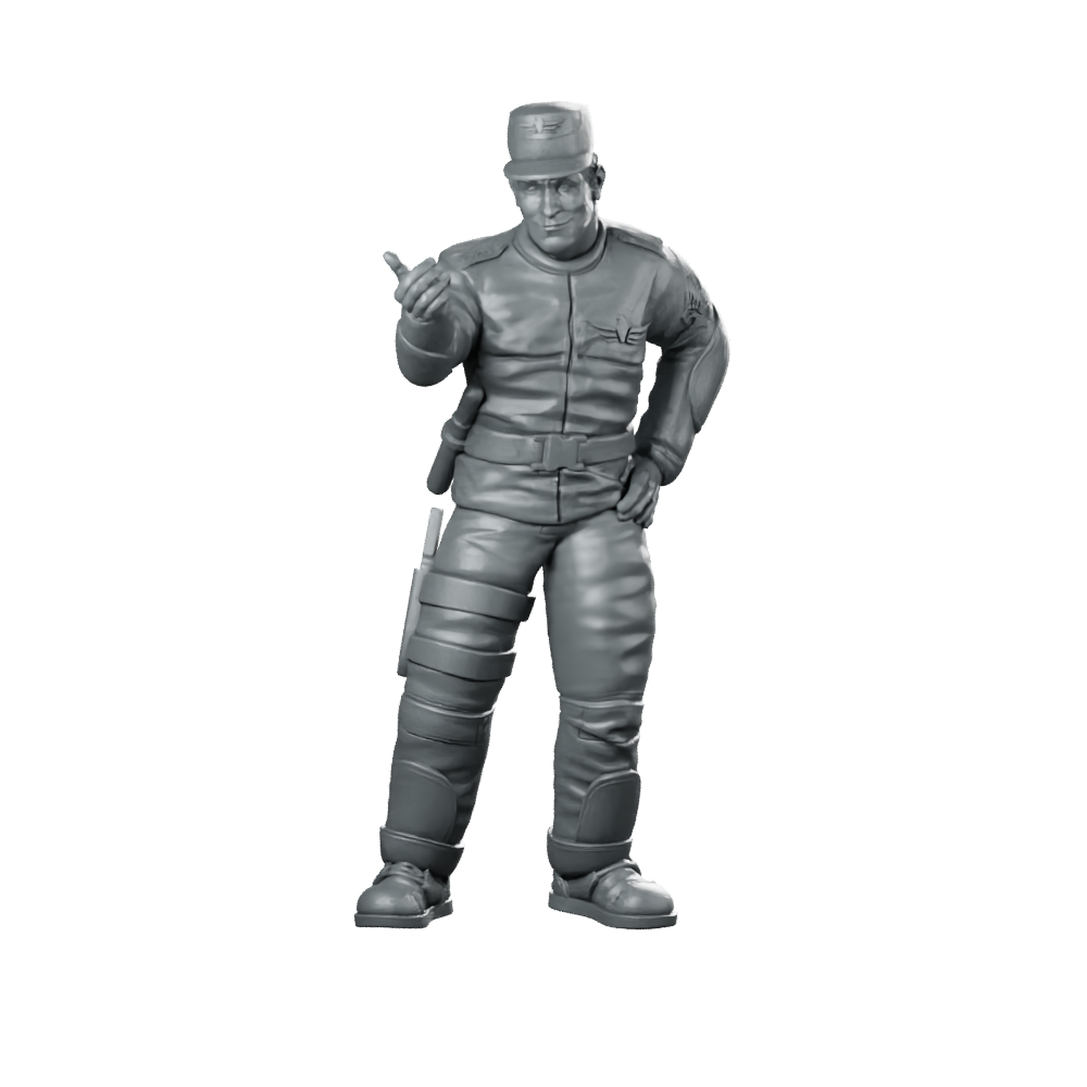 Colonial Spaceborne Infantry Training Master Tom Brown Miniature 360 Spin 01