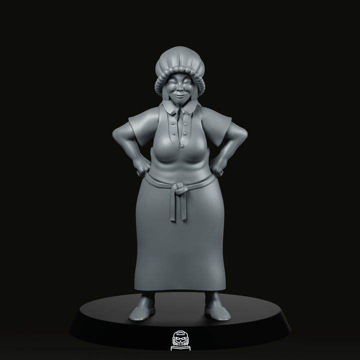 Kolonist Vrouwelijke Settler NPC Sci-Fi Miniatuur