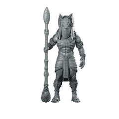 Anubis Guldoran Entrance Guard Miniature Sci-Fi Staff Miniature 360 Spin 01