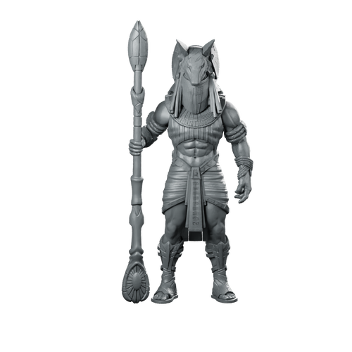 Anubis Guldoran Entrance Guard Miniature Sci-Fi Staff Miniature 360 Spin 01