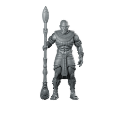 Guldoran Entrance Guard A Miniature Sci-Fi Staff Sentry Miniature 360 Spin 01