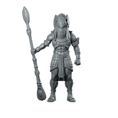 Guldoran Entrance Guard B Miniature Staff Sentinel Sci-Fi Miniature 360 Spin 01