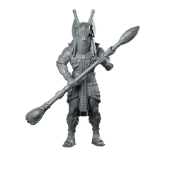 Guldoran Entrance Guard C Miniature Staff Warrior Miniature 360 Spin 01