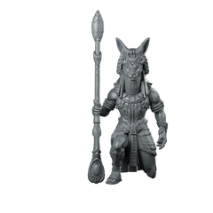 Guldoran Entrance Guard D Miniature Jackal Staff Miniature 360 Spin 01