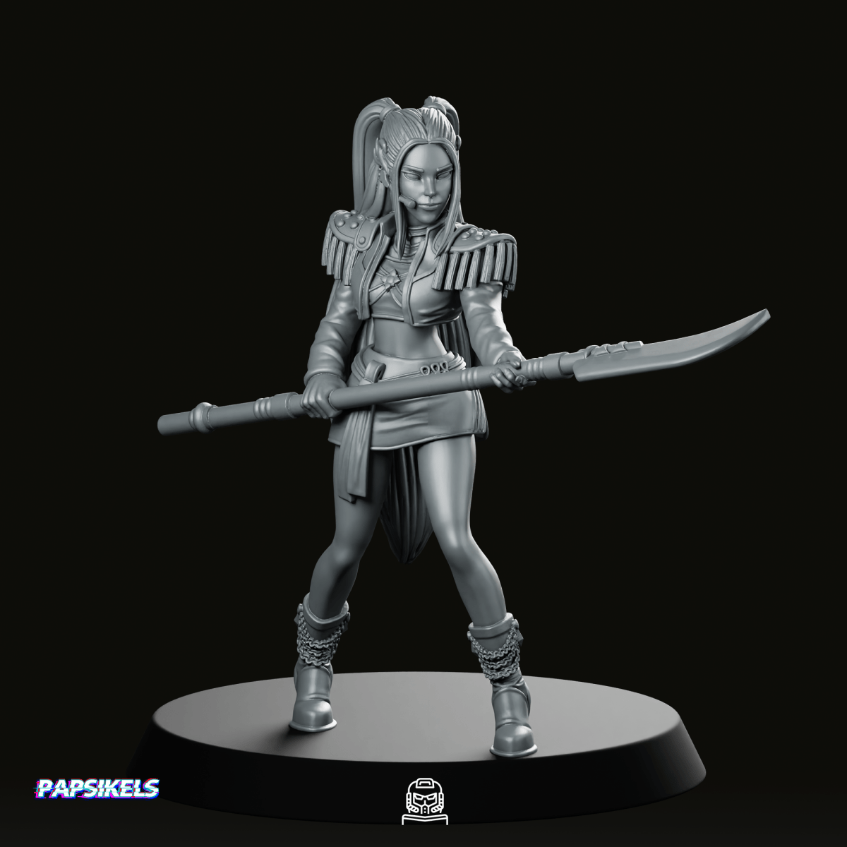 Concert Demon Hunter Mira 2 Miniature - Papsikels Miniatures - We Print Miniatures
