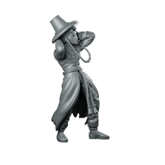 Concert Demon Idol Abby 2 Miniature Sci - Fi Performer - Papsikels Miniatures - We Print Miniatures