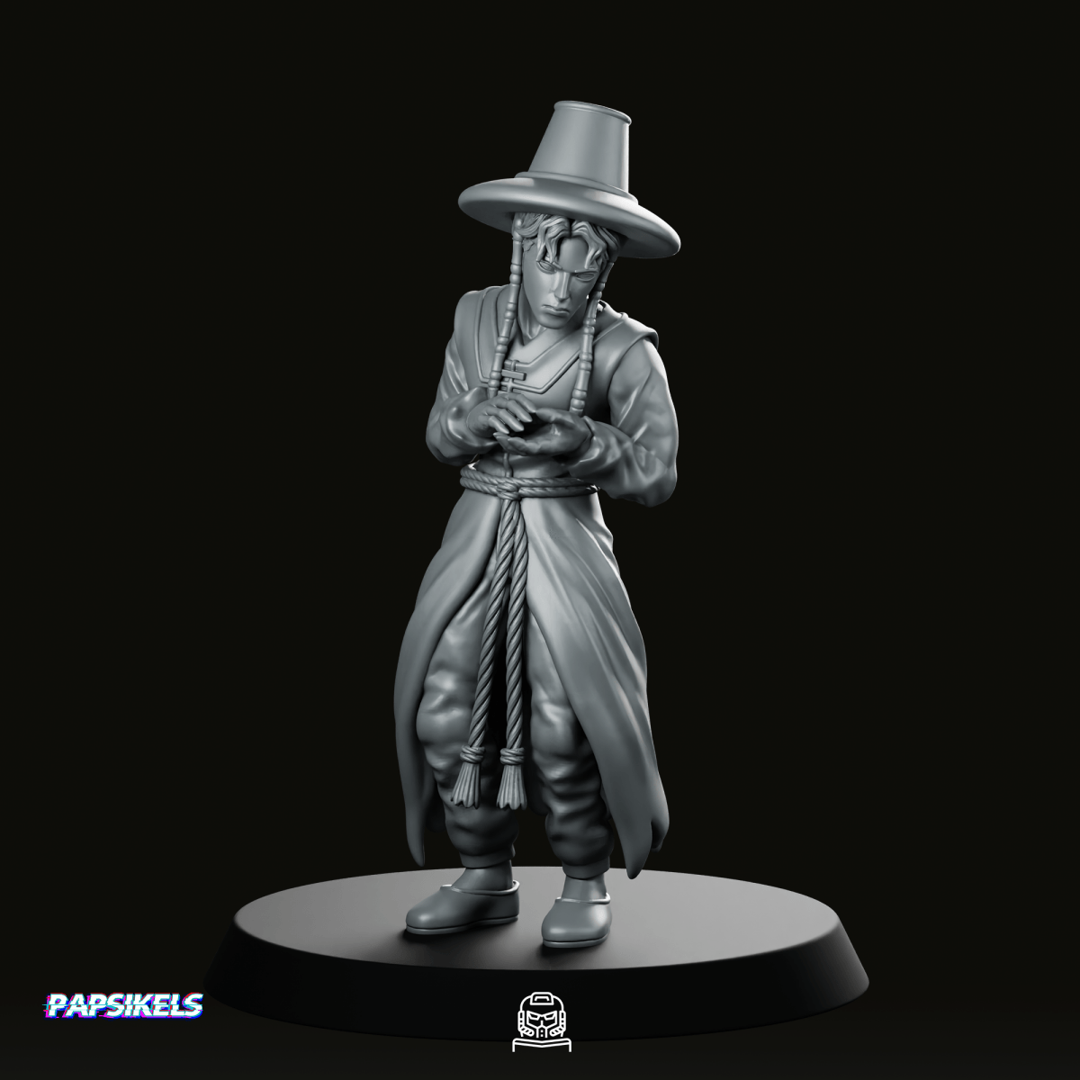 Concert Demon Idol Abby 3 Miniature - Papsikels Miniatures - We Print Miniatures