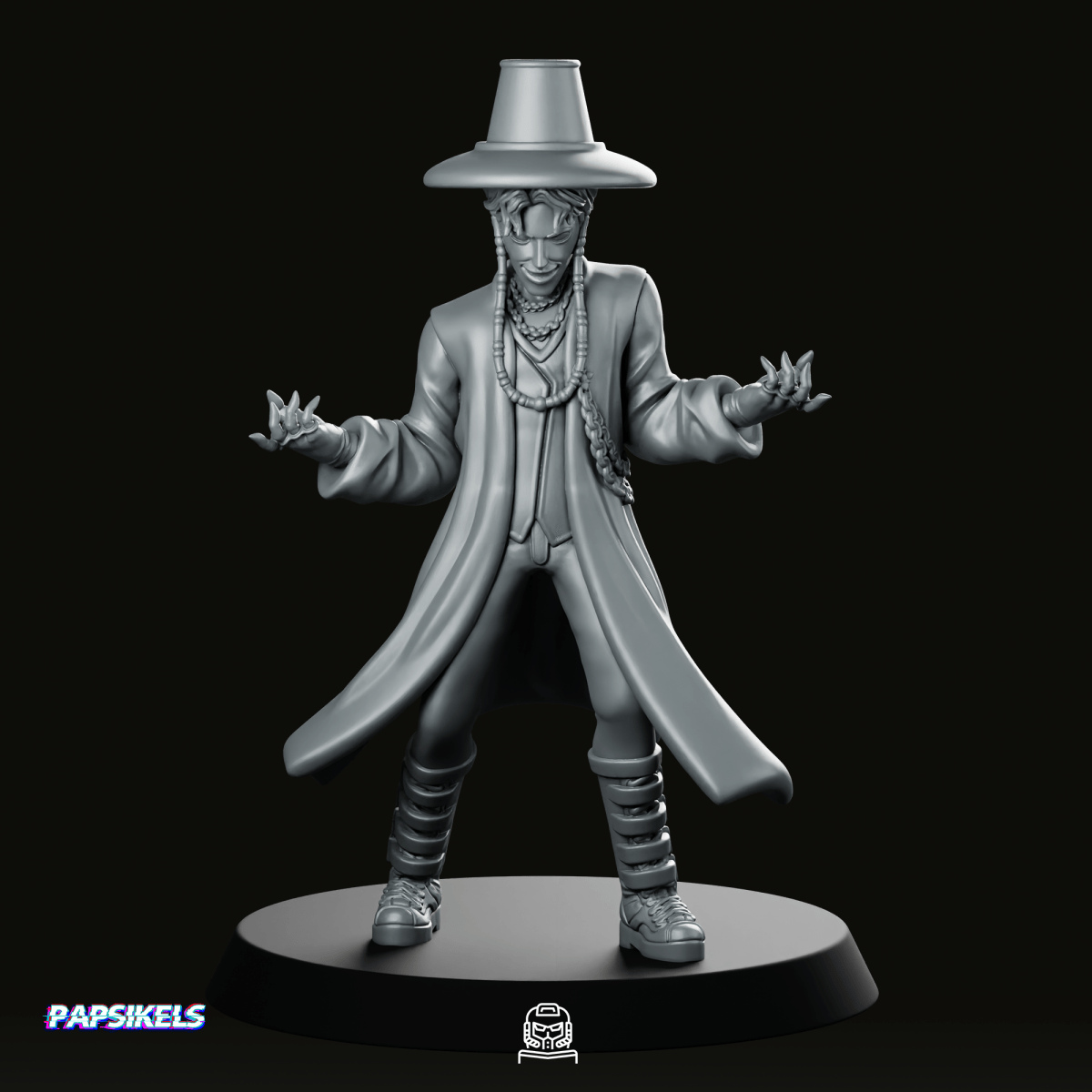Concert Demon Idol Abby Miniature - Papsikels Miniatures - We Print Miniatures