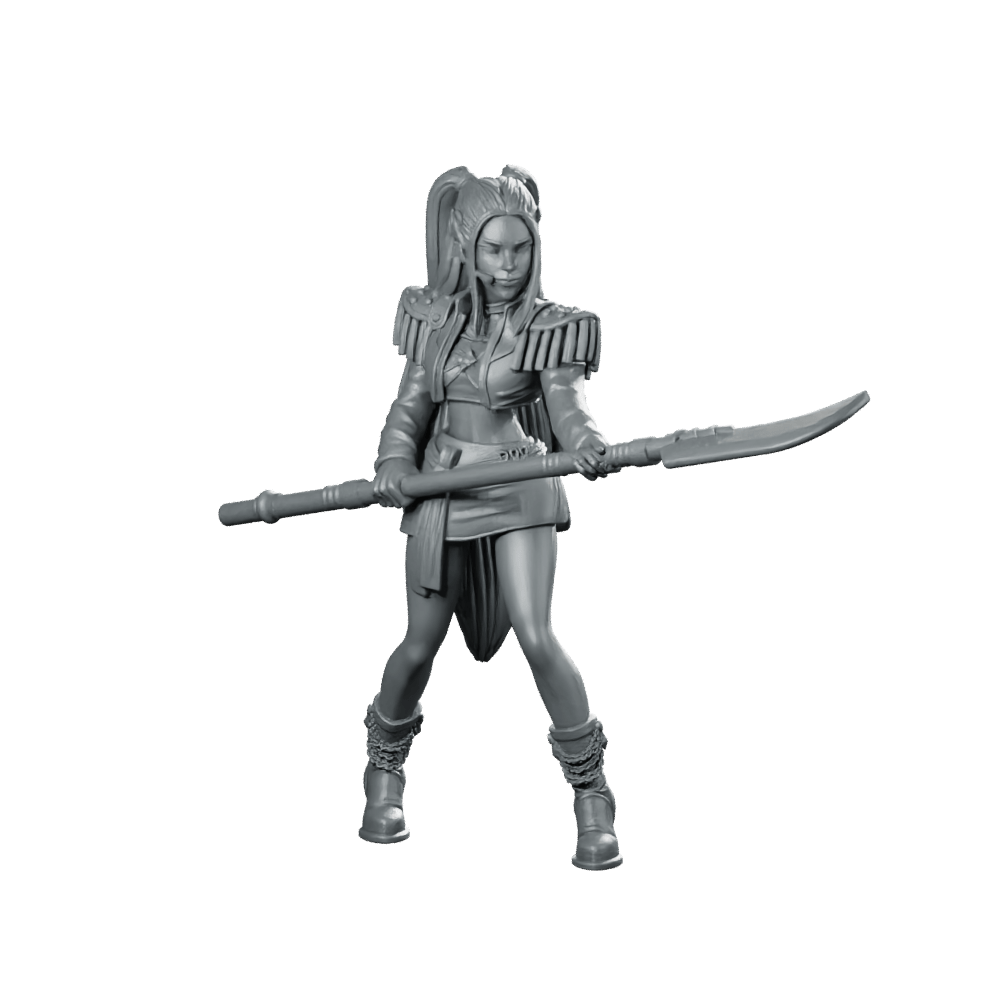Concert Demon Hunter Mira 2 Miniature Cyberpunk Idol - Papsikels Miniatures - We Print Miniatures