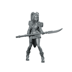 Concert Demon Hunter Mira 2 Miniature Cyberpunk Idol - Papsikels Miniatures - We Print Miniatures