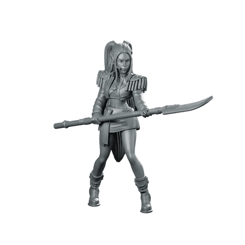 Concert Demon Hunter Mira 2 Miniature Cyberpunk Idol - Papsikels Miniatures - We Print Miniatures