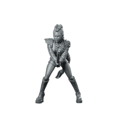 Concert Demon Hunter Rumi 2 Miniature Sci-Fi Swordfighter Miniature 360 Spin 01