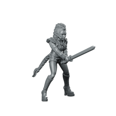 Concert Demon Hunter Rumi 2 Miniature Sci-Fi Swordfighter Miniature 360 Spin 02