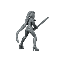 Concert Demon Hunter Rumi 2 Miniature Sci-Fi Swordfighter Miniature 360 Spin 04