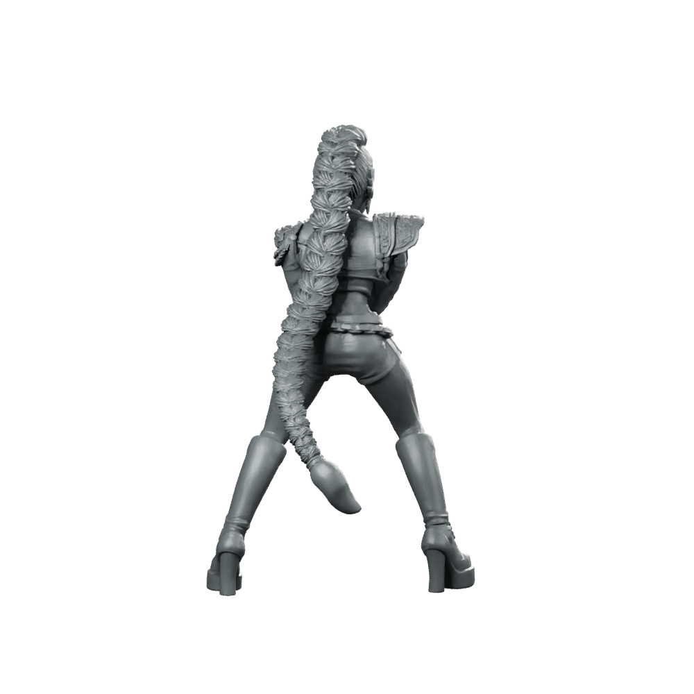 Concert Demon Hunter Rumi 2 Miniature Sci-Fi Swordfighter Miniature 360 Spin 05