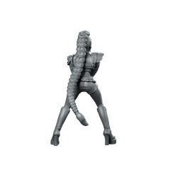 Concert Demon Hunter Rumi 2 Miniature Sci-Fi Swordfighter Miniature 360 Spin 05