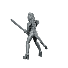 Concert Demon Hunter Rumi 2 Miniature Sci-Fi Swordfighter Miniature 360 Spin 06