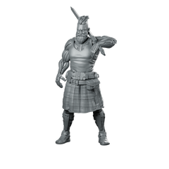 Conor Lynch 02 Miniature Cyberpunk Scottish Swordsman Miniature 360 Spin 01